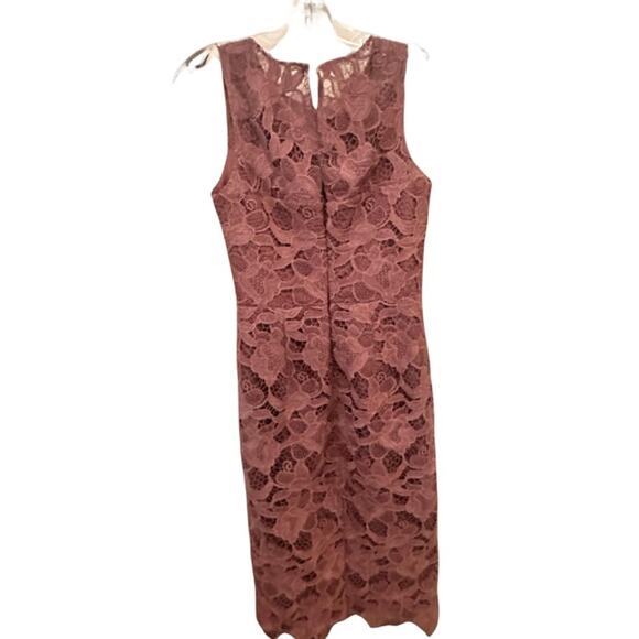 Dress the Population Lace Sheath Dress in Plum NWOT Size 8 - Picture 3 of 3